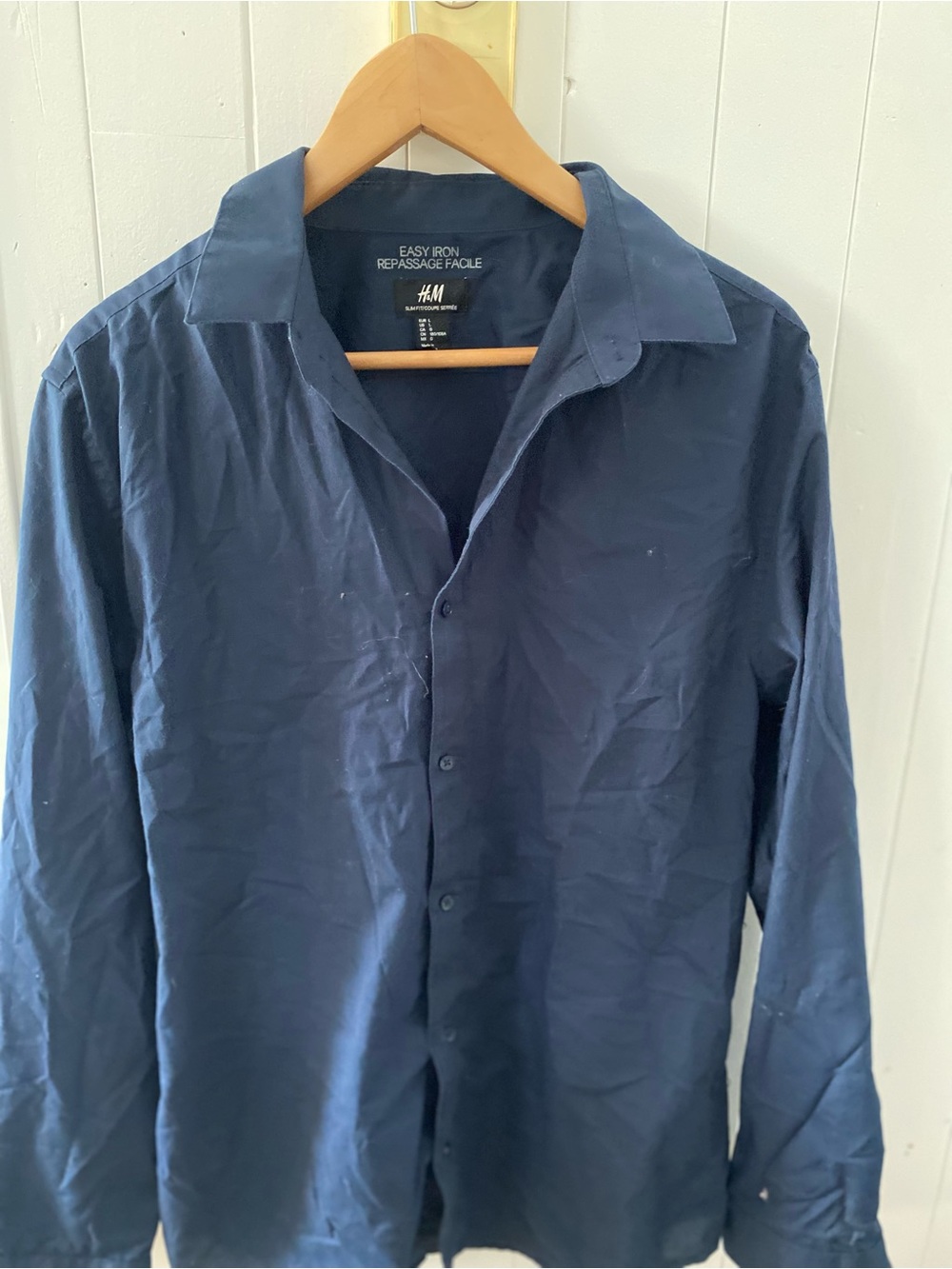 H&M Men's Dark Navy Lightweight Shirt Jacket
